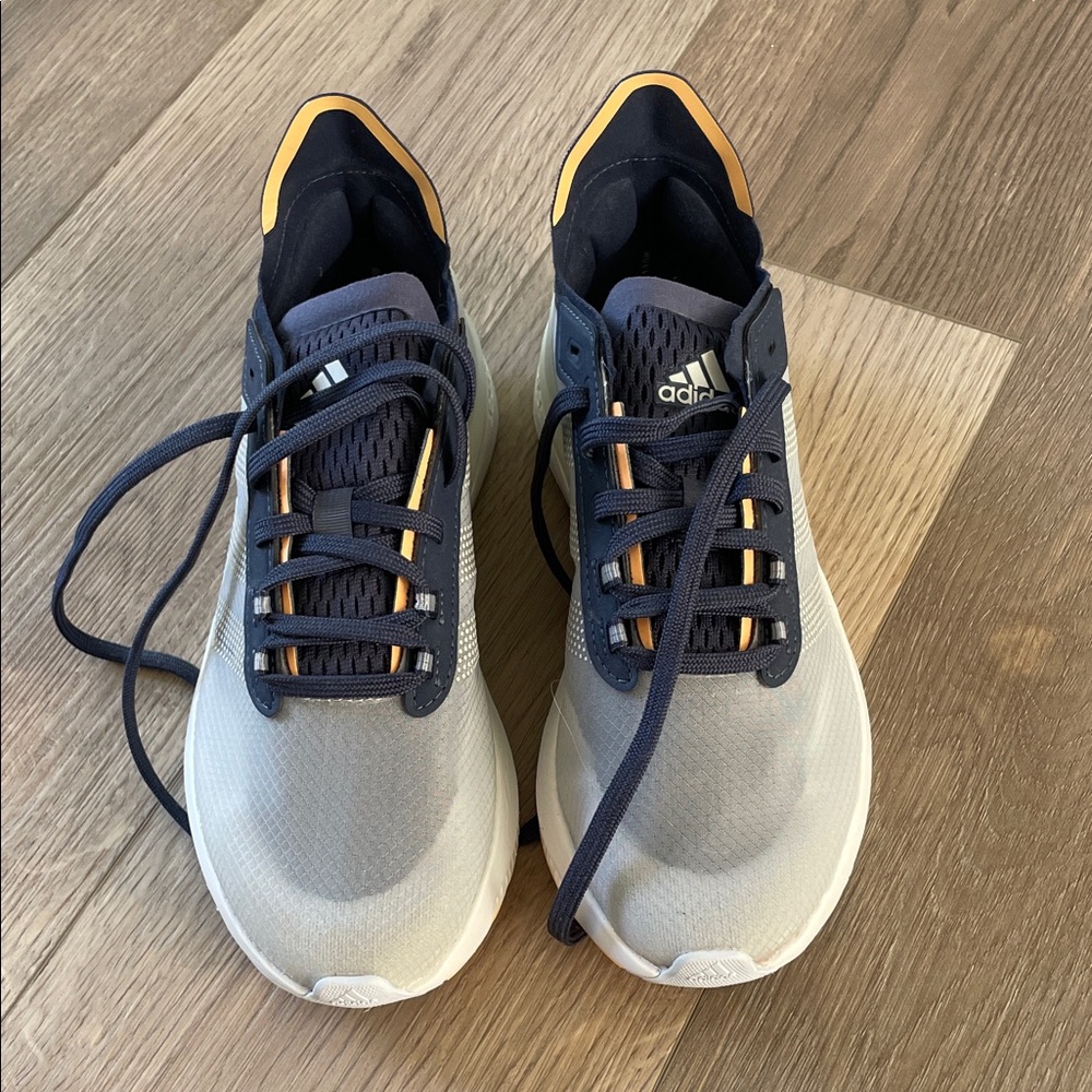 Adidas Men's Gray and Orange Athletic Shoes